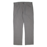 DICKIES Mens Trousers Grey Regular Straight W36 L32