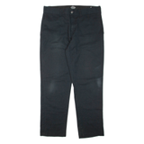 DICKIES Mens Trousers Black Regular Tapered W36 L32
