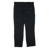 DICKIES Mens Trousers Black Regular Straight W36 L34