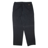 DICKIES Mens Trousers Black Regular Tapered W36 L32