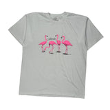 Unbranded Graphic T-Shirt - XL Pink Polyester Blend