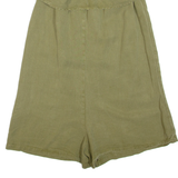 ZARA Womens Playsuit Green Wide-Leg S