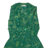 ALBERTO FABIANI Womens Playsuit Green Floral Wide-Leg M