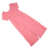 JONATHAN MARTIN Womens Jumpsuit Pink Spotted Wide-Leg M