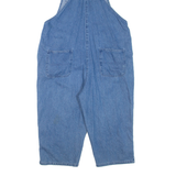 Womens Jumpsuit Blue Floral Tapered Denim S