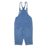 Womens Jumpsuit Blue Floral Tapered Denim S
