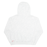 NIKE Swoosh Mens White Hoodie S