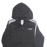ADIDAS Womens Black Hoodie Full Zip M