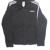 ADIDAS Womens Black Hoodie Full Zip M