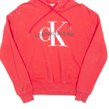 CALVIN KLEIN JEANS Womens Red Hoodie M