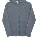 ADIDAS Womens Grey Hoodie Full Zip S