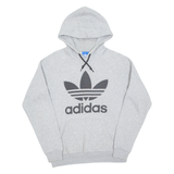 ADIDAS Mens Grey Hoodie S