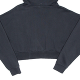 ADIDAS Cropped Womens Black Hoodie UK 8