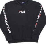 FILA Womens Black Hoodie M