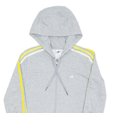 ADIDAS Womens Grey Hoodie Full Zip XS