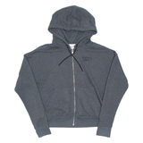 REEBOK Womens Grey Hoodie Full Zip XS
