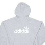 ADIDAS Womens Grey Hoodie UK 12