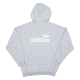 ADIDAS Womens Grey Hoodie UK 12