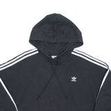ADIDAS Cropped Womens Black Hoodie UK 12