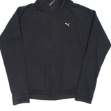 PUMA Womens Black Hoodie Full Zip M