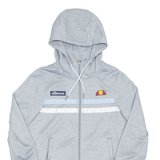 ELLESSE Womens Grey Hoodie Full Zip UK 8