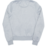 ELLESSE Womens Grey Hoodie Full Zip UK 8