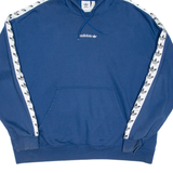 ADIDAS Womens Blue Hoodie 2XL