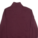 NAUTICA Mens Sweatshirt Maroon 1/4 Zip S