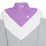 FILA Womens Sweatshirt Purple 1/4 Zip S