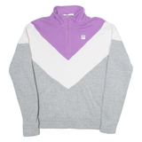 FILA Womens Sweatshirt Purple 1/4 Zip S