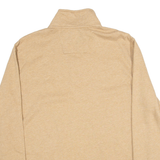 NAUTICA Mens Sweatshirt Beige 1/4 Zip XL