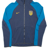 NIKE Mens Blue Hoodie Full Zip S