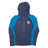 NIKE Mens Blue Hoodie Full Zip S