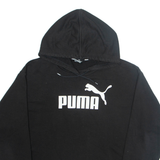 PUMA Cropped Womens Black Hoodie M