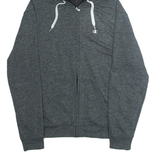 CHAMPION Mens Grey Hoodie Full Zip M