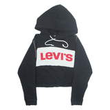 LEVI'S Cropped Womens Black Hoodie S