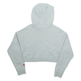 PUMA Cropped Womens Grey Hoodie M