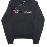 CHAMPION Mens Black Hoodie XS