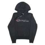 CHAMPION Mens Black Hoodie XS
