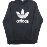ADIDAS Mens Black Hoodie S