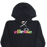 ELLESSE Womens Black Hoodie UK 8