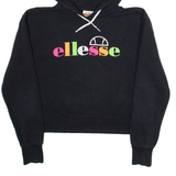 ELLESSE Womens Black Hoodie UK 8