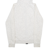 ADIDAS Womens Grey Hoodie Full Zip UK 10