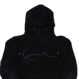KARL KANI Teddy Fleece Womens Black Hoodie XS