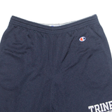 CHAMPION Trine University Mens Sports Shorts Blue Relaxed L W30