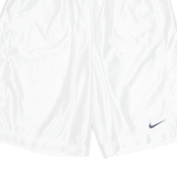 NIKE Basketball Mens Sports Shorts White Relaxed L W30