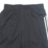 ADIDAS Mens Sports Shorts Black Relaxed L W30