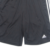 ADIDAS Mens Sports Shorts Black Relaxed L W30