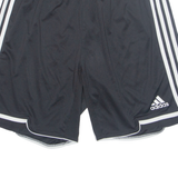 ADIDAS Mens Sports Shorts Black Relaxed L W32