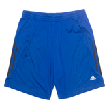 ADIDAS Mens Sports Shorts Blue Relaxed L W32